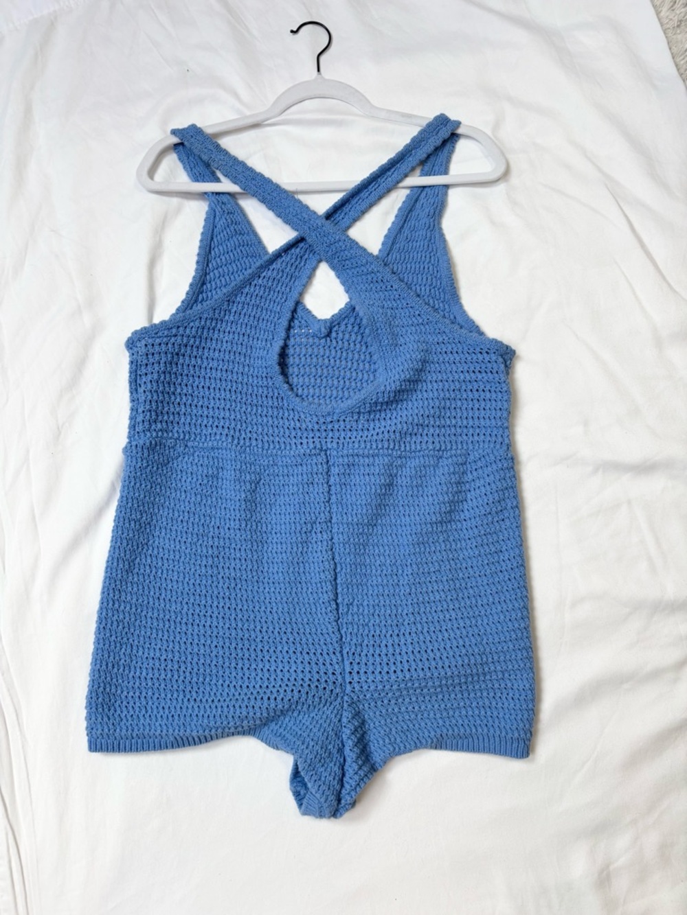 Free People Sky Blue Knit Romper - Picture 7 of 9